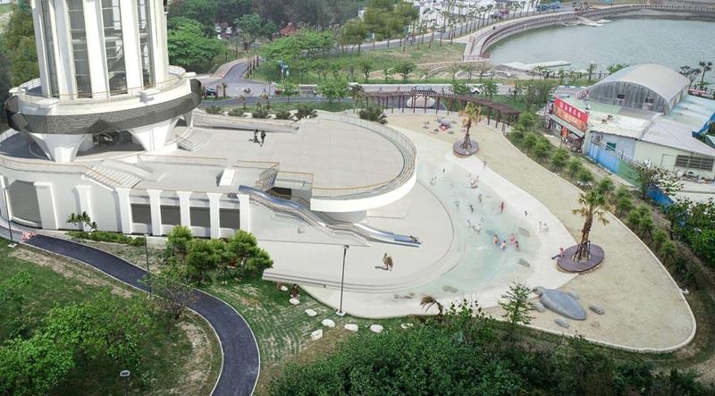 南寮旅遊服務中心變身兒童新樂園將打造兩層樓大型溜滑梯