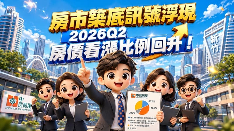 房市築底訊號浮現2026Q2房價看漲比例回升！
