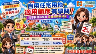 自用住宅用地適用順序有學問竹市稅務局提醒妥善規劃省稅金
