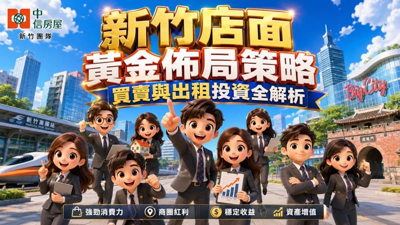 新竹店面黃金佈局策略：買賣與出租投資全解析