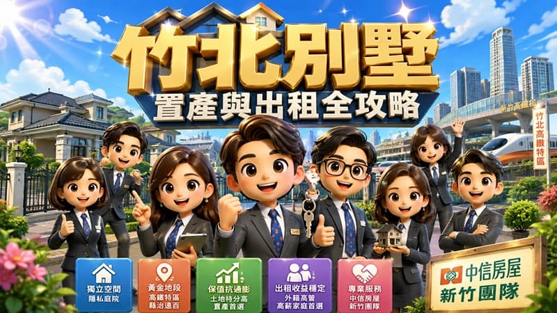【竹北別墅置產與出租全攻略】