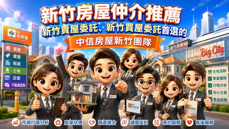 新竹房屋仲介推薦｜新竹賣屋委託、新竹買屋委託首選