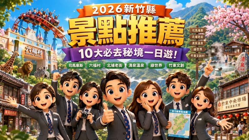 【2026新竹縣景點推薦】10大必去秘境一日遊！