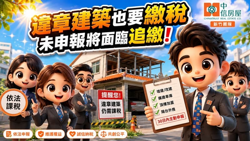 違章建築也要繳稅，未申報將面臨追繳！